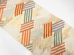 変わり編み目模様織出し名古屋帯